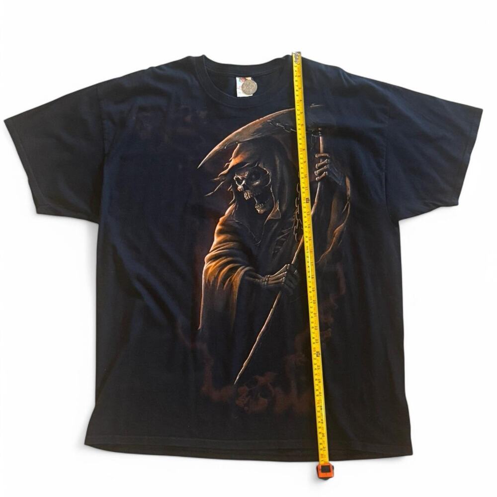 Black Gildan grim reaper tee